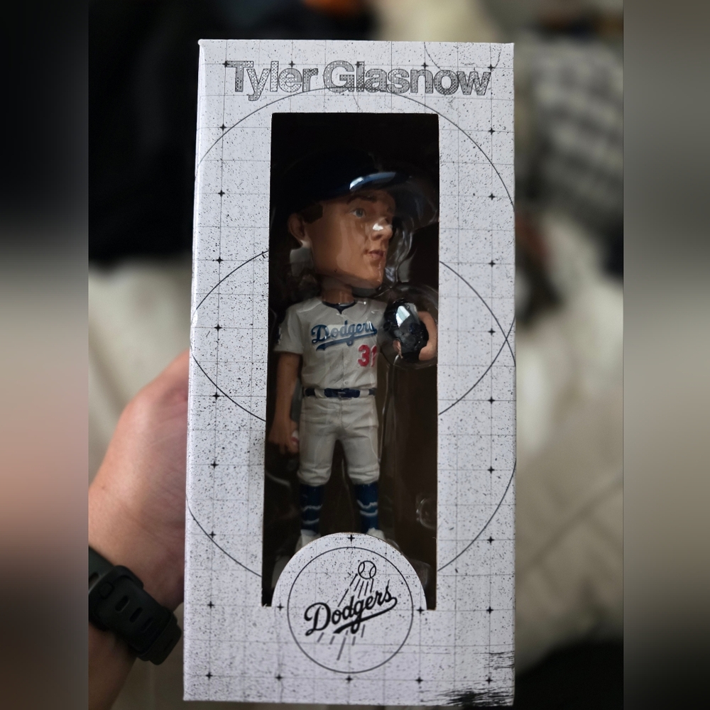 Dodgers Tyler Glasnow Bobblehead with Blue and White Uniform